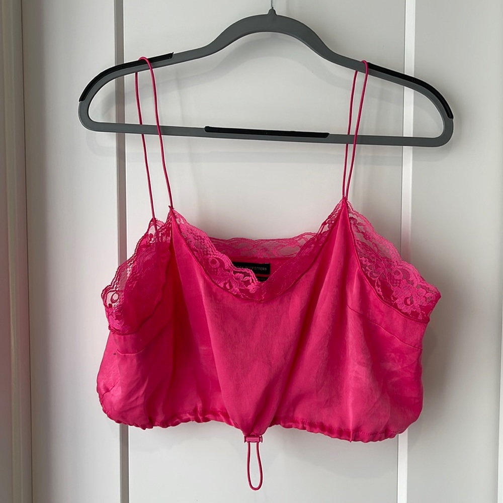 NWOT Urban Outfitters Pink Crop Top